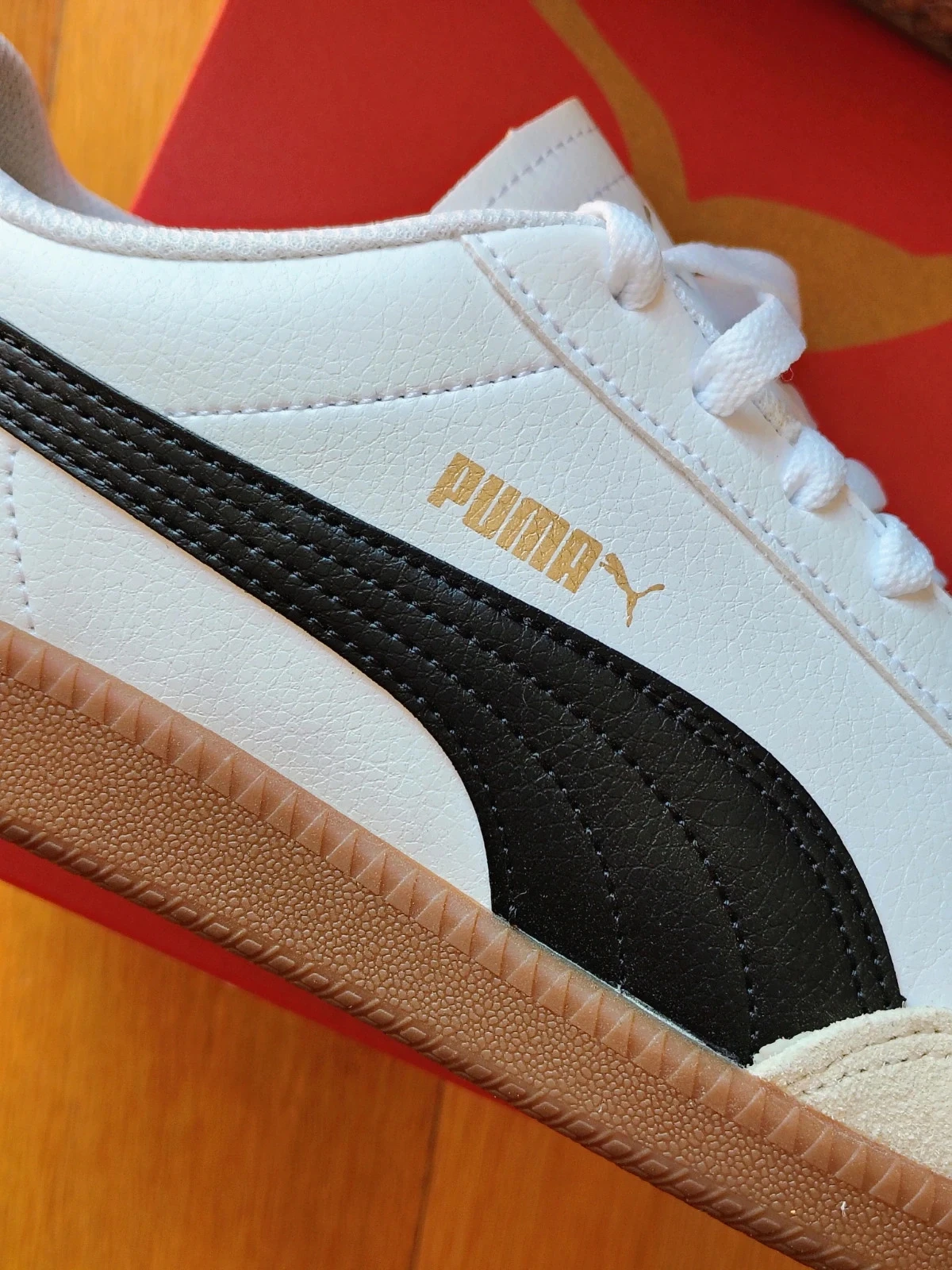 Zapatillas de deporte para hombre Puma original 9T de cuero blanco – photo 4